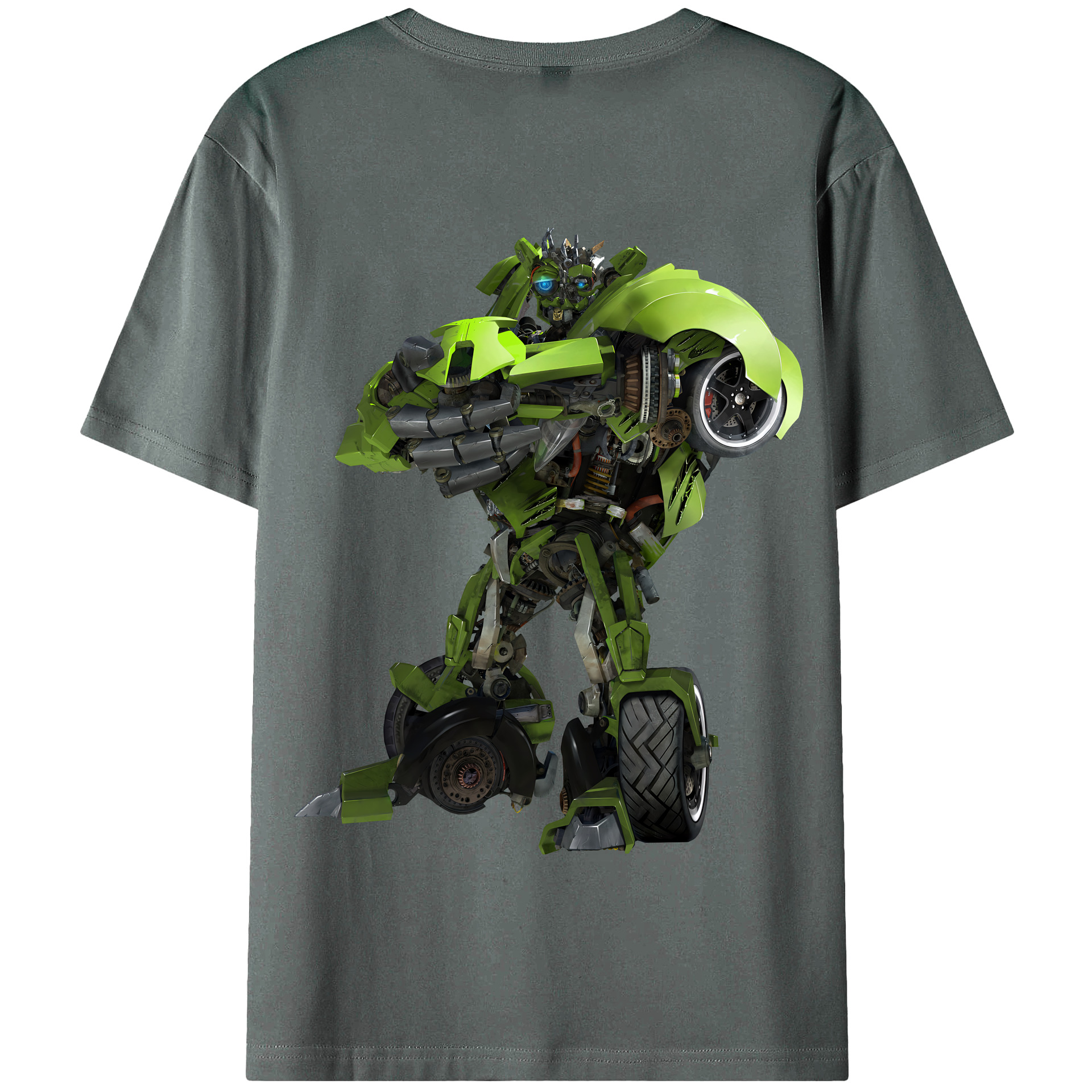 （画像用） Transformers トランスフォーマー 綿100％半袖Tシャツ（背面プリント）